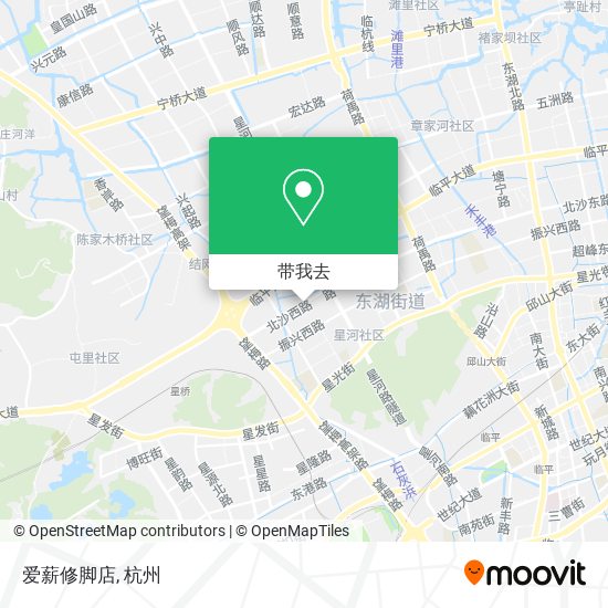爱薪修脚店地图