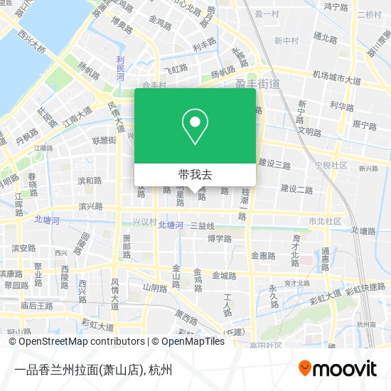一品香兰州拉面(萧山店)地图