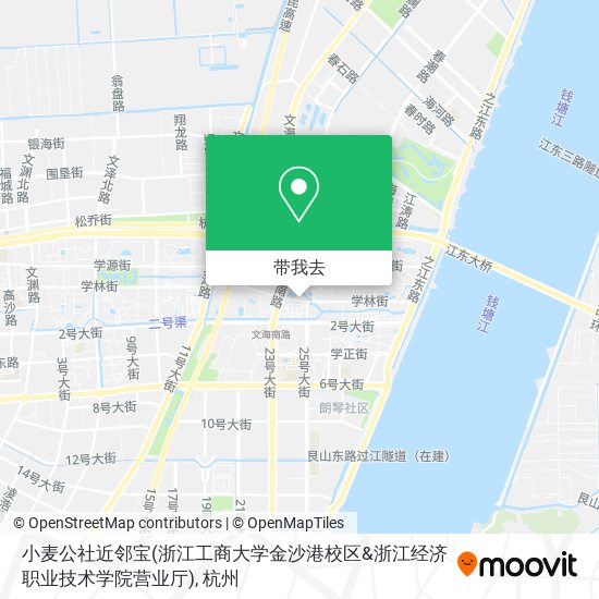 小麦公社近邻宝(浙江工商大学金沙港校区&浙江经济职业技术学院营业厅)地图
