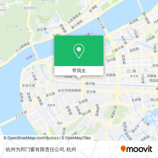 杭州为邦门窗有限责任公司地图