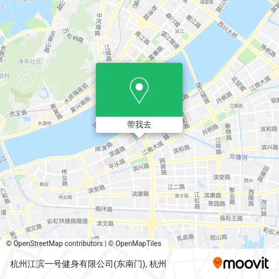 杭州江滨一号健身有限公司(东南门)地图