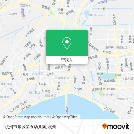 杭州市东城第五幼儿园地图