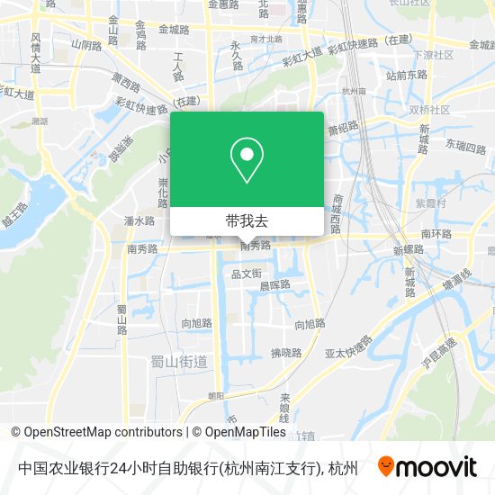 中国农业银行24小时自助银行(杭州南江支行)地图
