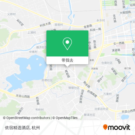 依宿精选酒店地图