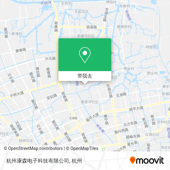 杭州康森电子科技有限公司地图