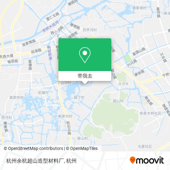 杭州余杭超山造型材料厂地图