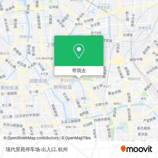 现代景苑停车场-出入口地图