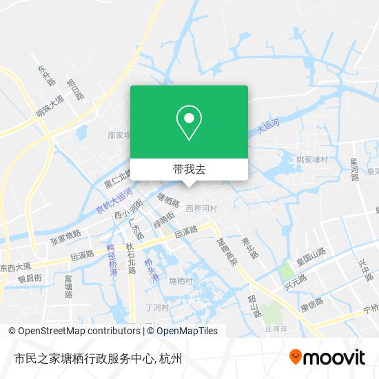 市民之家塘栖行政服务中心地图