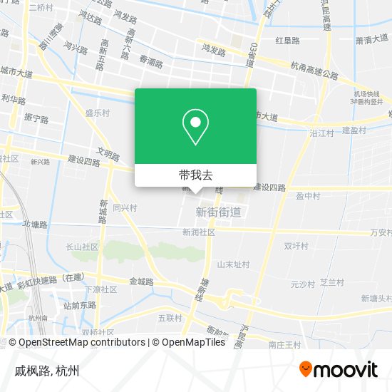 戚枫路地图