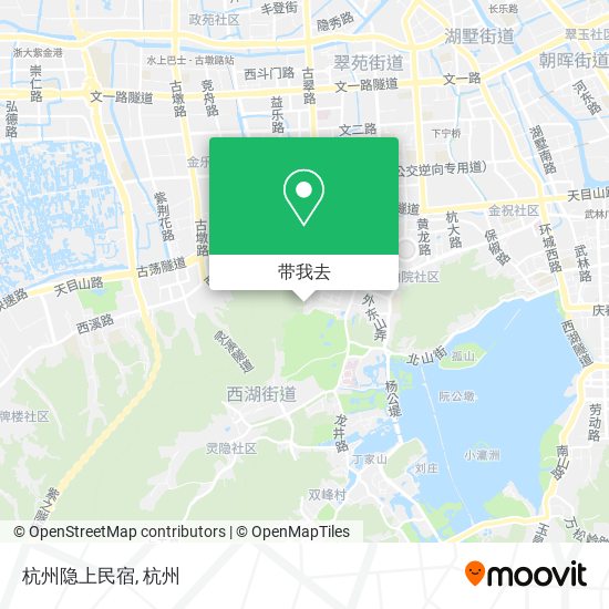 杭州隐上民宿地图