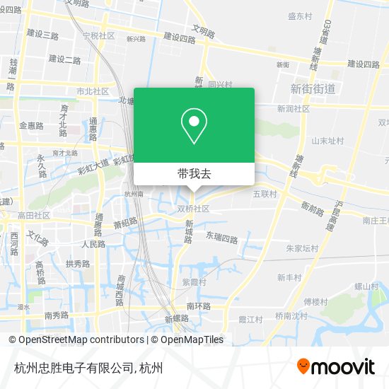 杭州忠胜电子有限公司地图