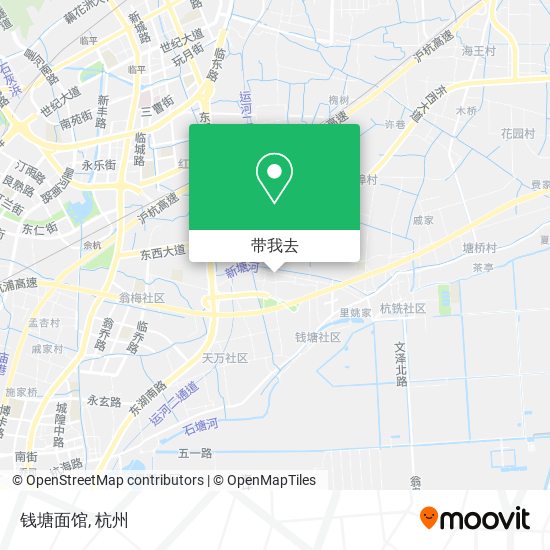 钱塘面馆地图