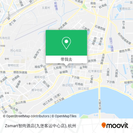 Zsmart智尚酒店(九堡客运中心店)地图