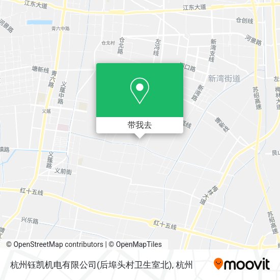 杭州钰凯机电有限公司(后埠头村卫生室北)地图