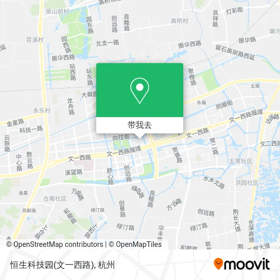 恒生科技园(文一西路)地图
