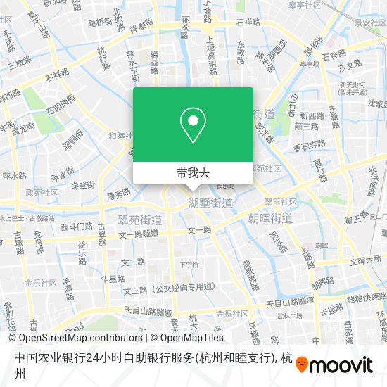 中国农业银行24小时自助银行服务(杭州和睦支行)地图