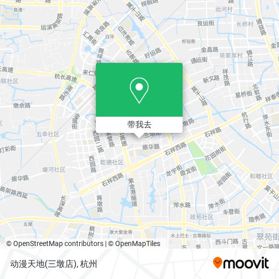 动漫天地(三墩店)地图