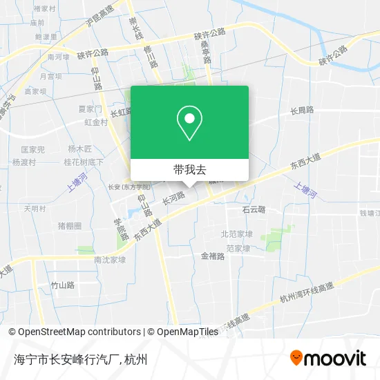 海宁市长安峰行汽厂地图