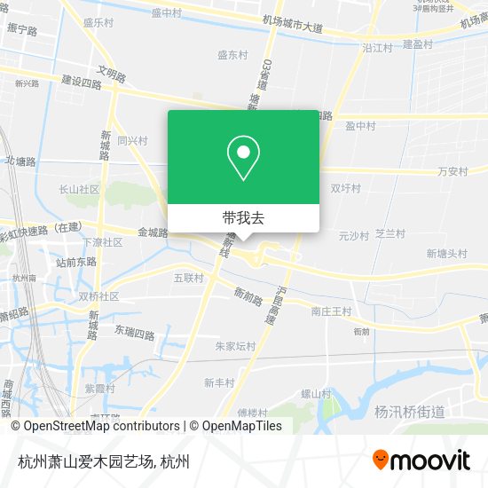 杭州萧山爱木园艺场地图