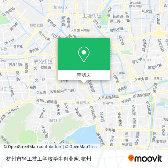 杭州市轻工技工学校学生创业园地图