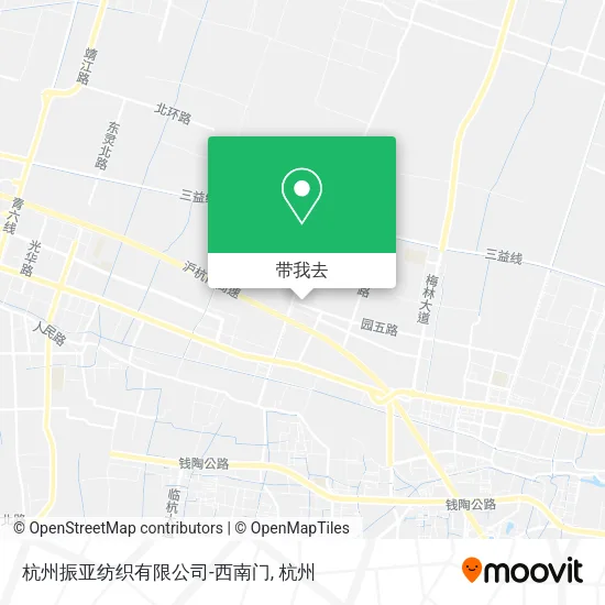 杭州振亚纺织有限公司-西南门地图
