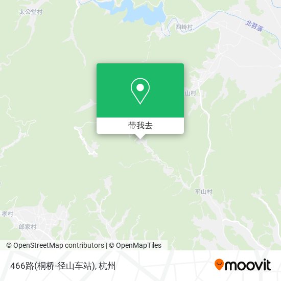 466路(桐桥-径山车站)地图