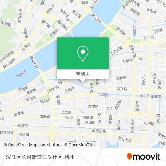 滨江区长河街道江汉社区地图