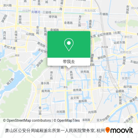萧山区公安分局城厢派出所第一人民医院警务室地图