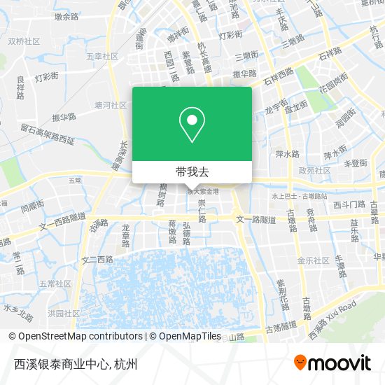 西溪银泰商业中心地图