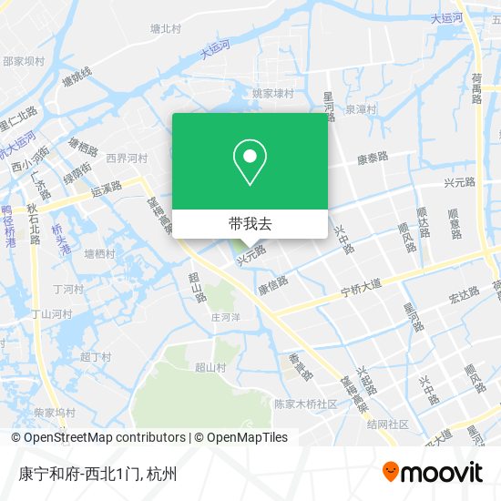 康宁和府-西北1门地图