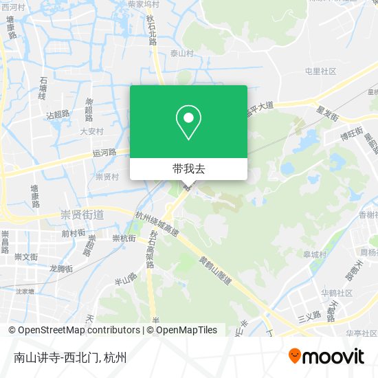 南山讲寺-西北门地图