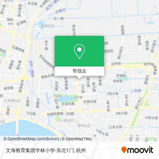 文海教育集团学林小学-东北1门地图