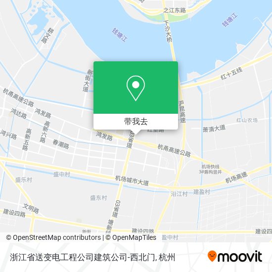 浙江省送变电工程公司建筑公司-西北门地图