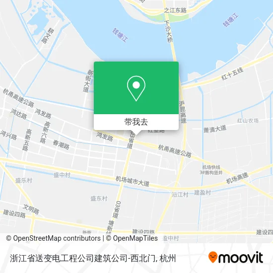 浙江省送变电工程公司建筑公司-西北门地图