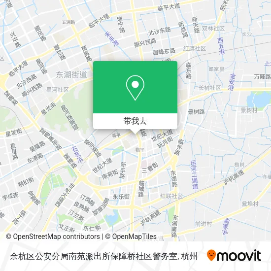 余杭区公安分局南苑派出所保障桥社区警务室地图