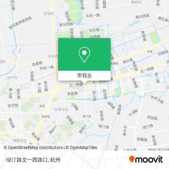 绿汀路文一西路口地图