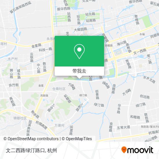 文二西路绿汀路口地图