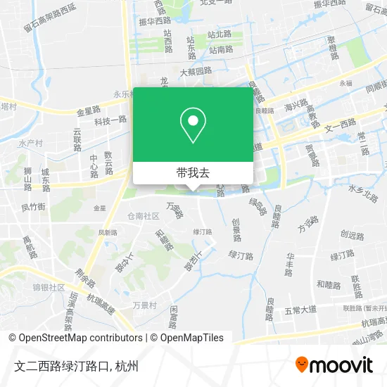 文二西路绿汀路口地图