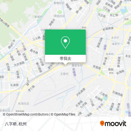 八字桥地图