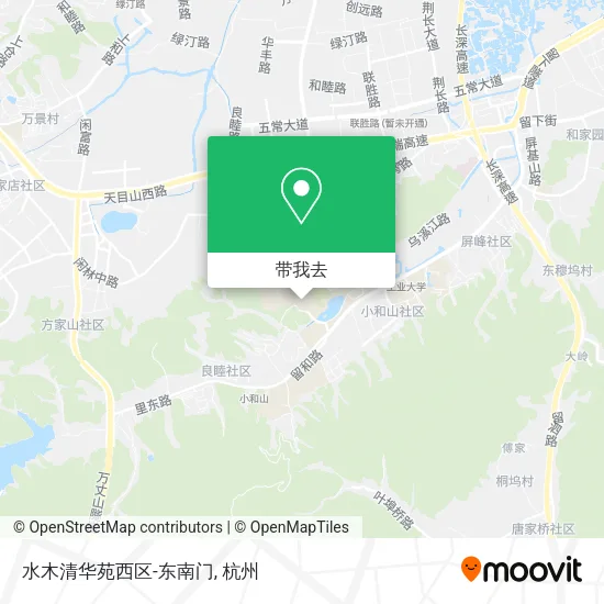 水木清华苑西区-东南门地图