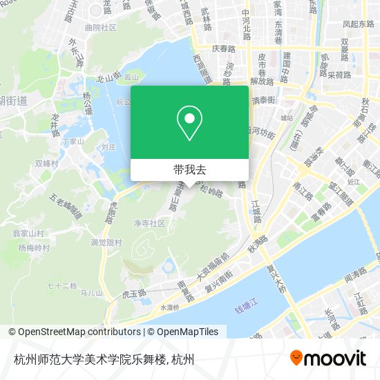 杭州师范大学美术学院乐舞楼地图