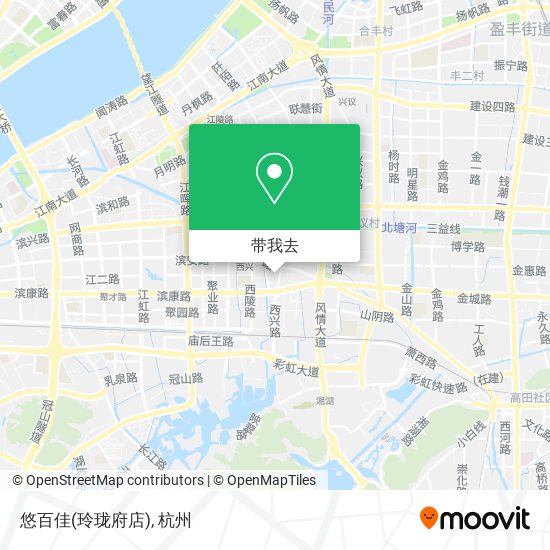 悠百佳(玲珑府店)地图