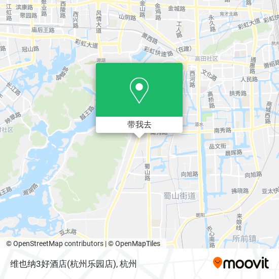 维也纳3好酒店(杭州乐园店)地图