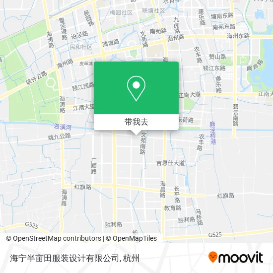 海宁半亩田服装设计有限公司地图