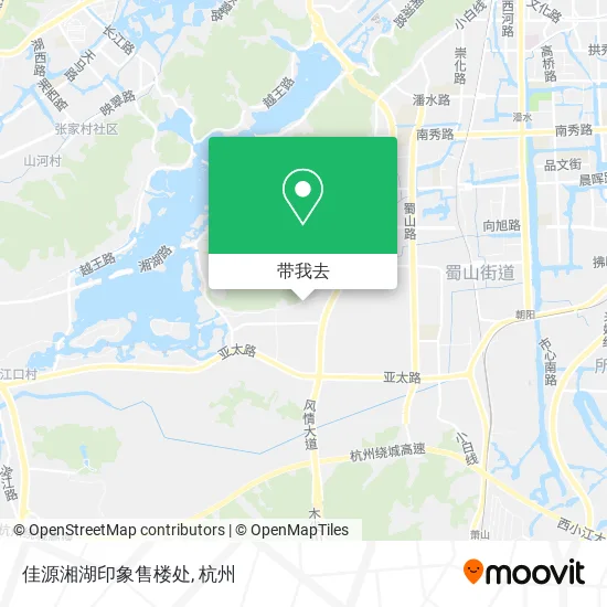 佳源湘湖印象售楼处地图