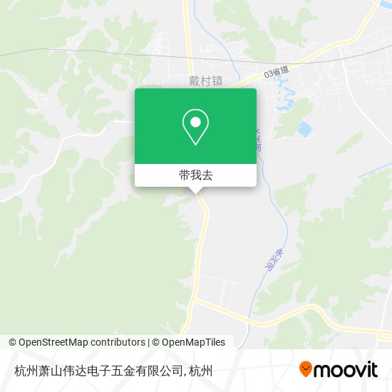 杭州萧山伟达电子五金有限公司地图