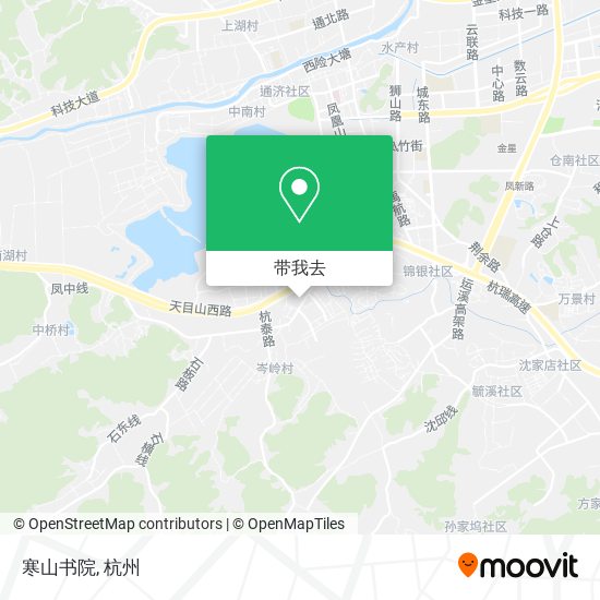 寒山书院地图