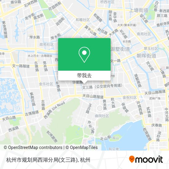 杭州市规划局西湖分局(文三路)地图