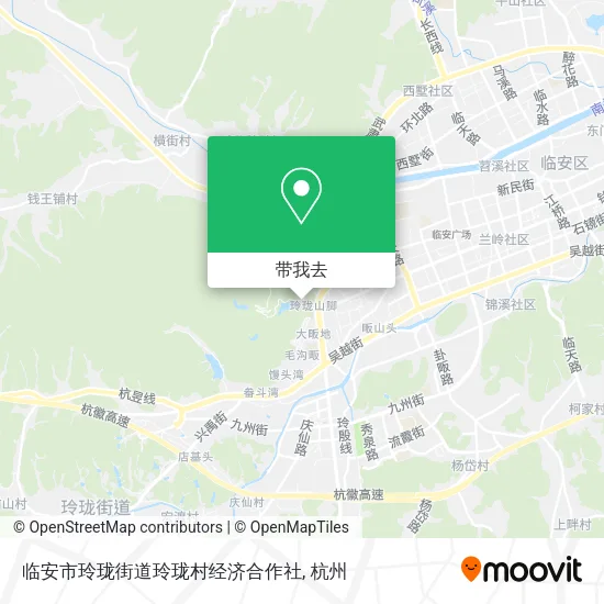 临安市玲珑街道玲珑村经济合作社地图