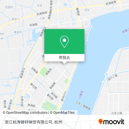浙江杭海镀锌钢管有限公司地图